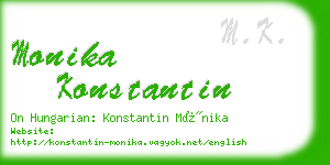 monika konstantin business card
